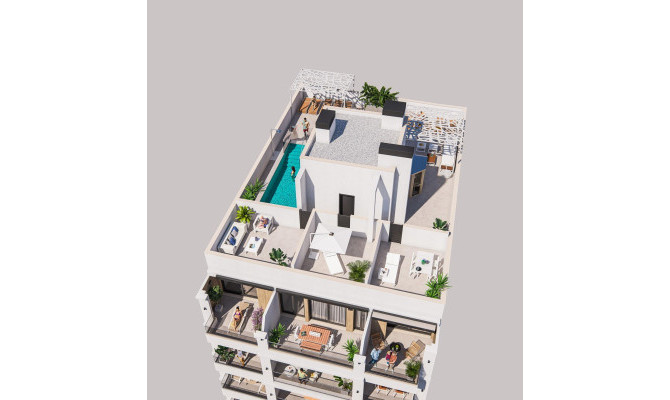 Apartment - Nouvelle construction - Torrevieja - Playa de El Cura