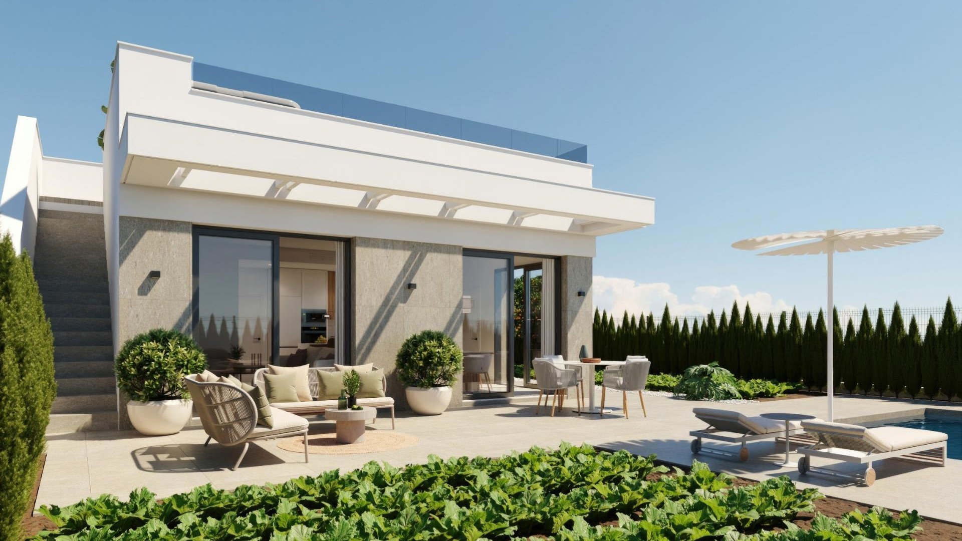 New Build - Detached Villa - Fuente Alamo de Murcia - Hacienda Del Álamo Golf