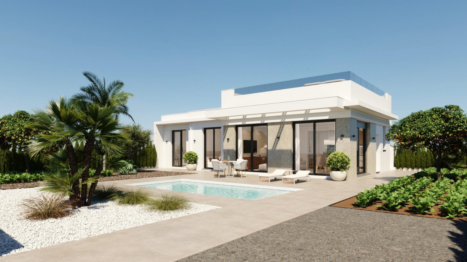 New Build - Detached Villa - Fuente Alamo de Murcia - Hacienda Del Álamo Golf