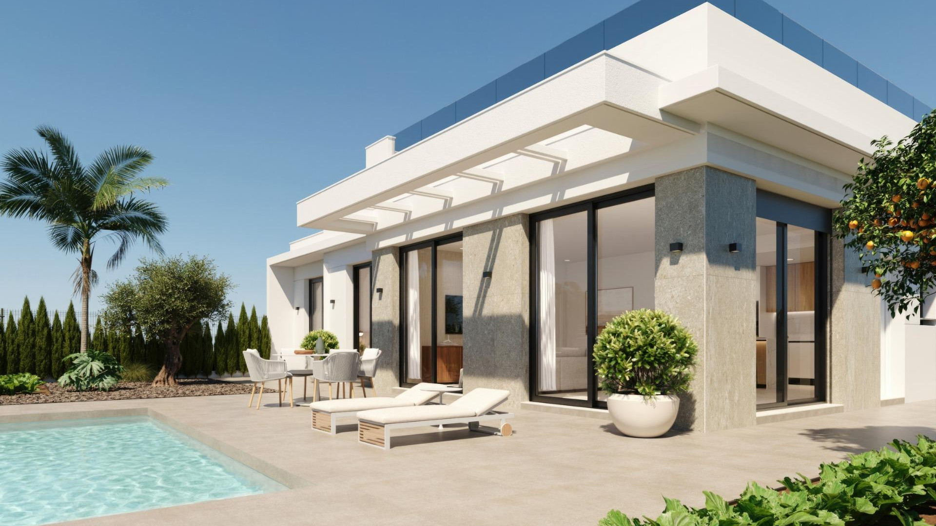 New Build - Detached Villa - Fuente Alamo de Murcia - Hacienda Del Álamo Golf