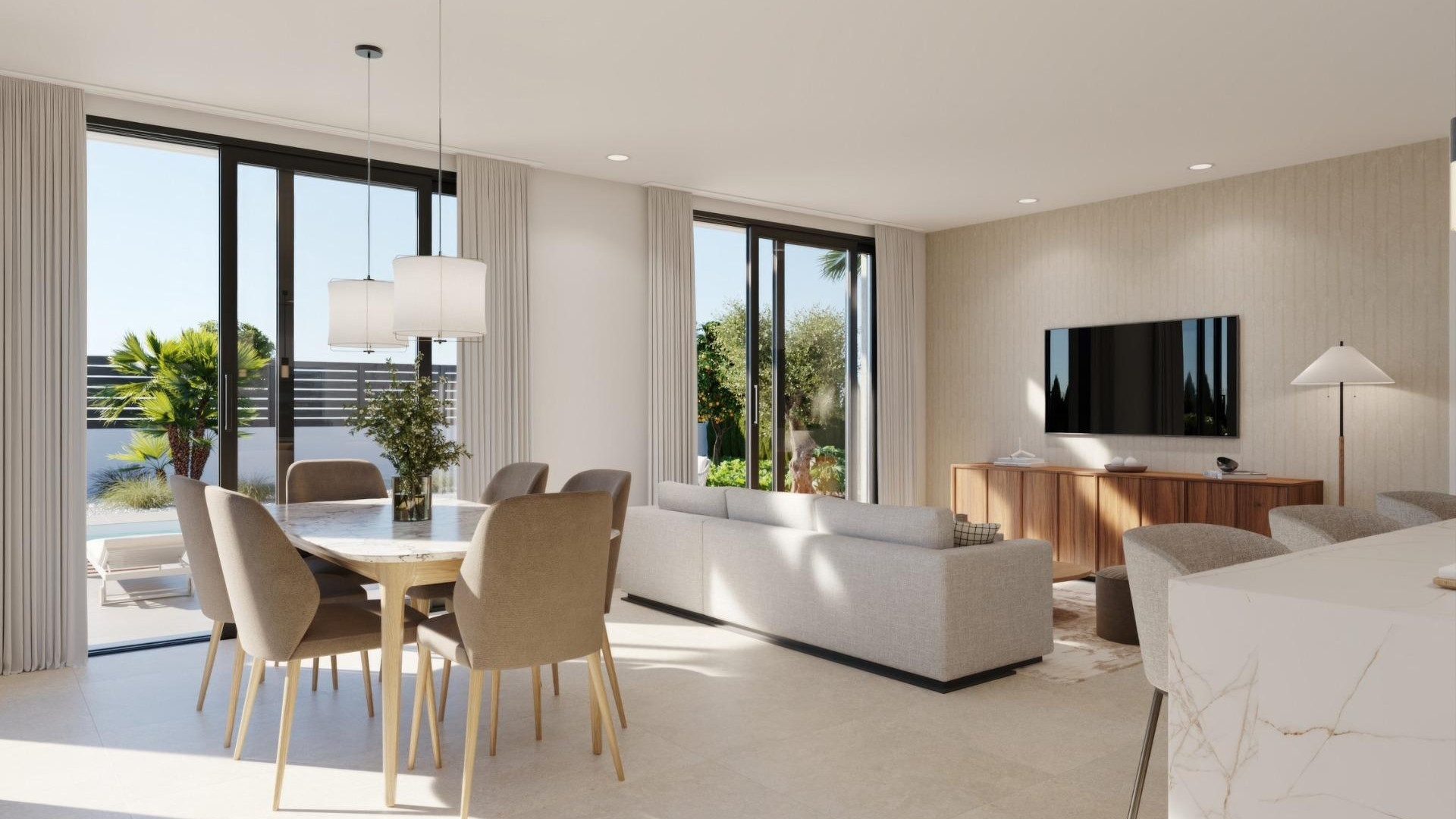 New Build - Detached Villa - Fuente Alamo de Murcia - Hacienda Del Álamo Golf