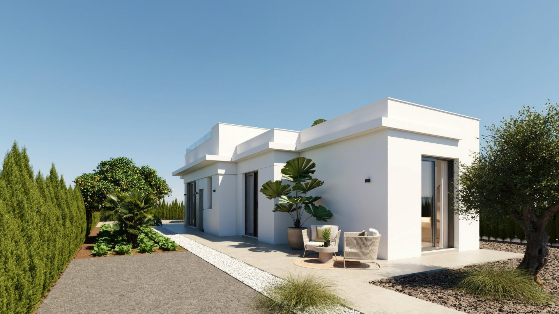 New Build - Detached Villa - Fuente Alamo de Murcia - Hacienda Del Álamo Golf