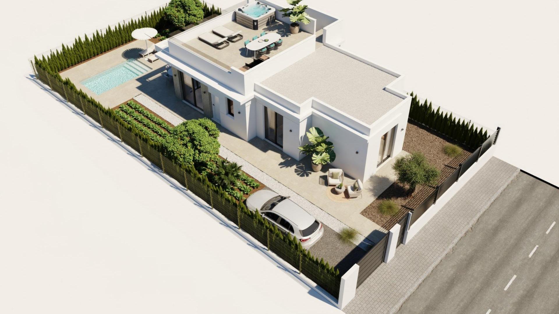 New Build - Detached Villa - Fuente Alamo de Murcia - Hacienda Del Álamo Golf