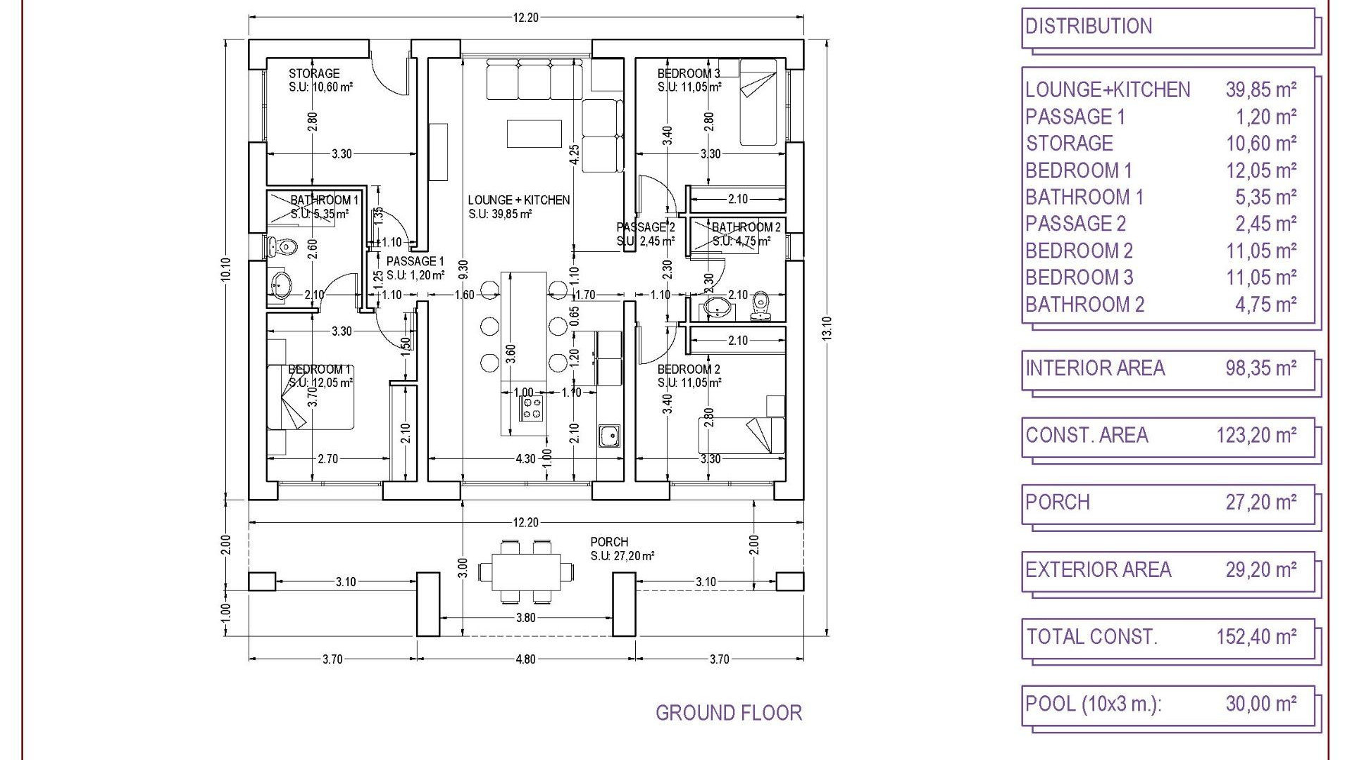 New Build - Detached Villa - Pinoso - Campo