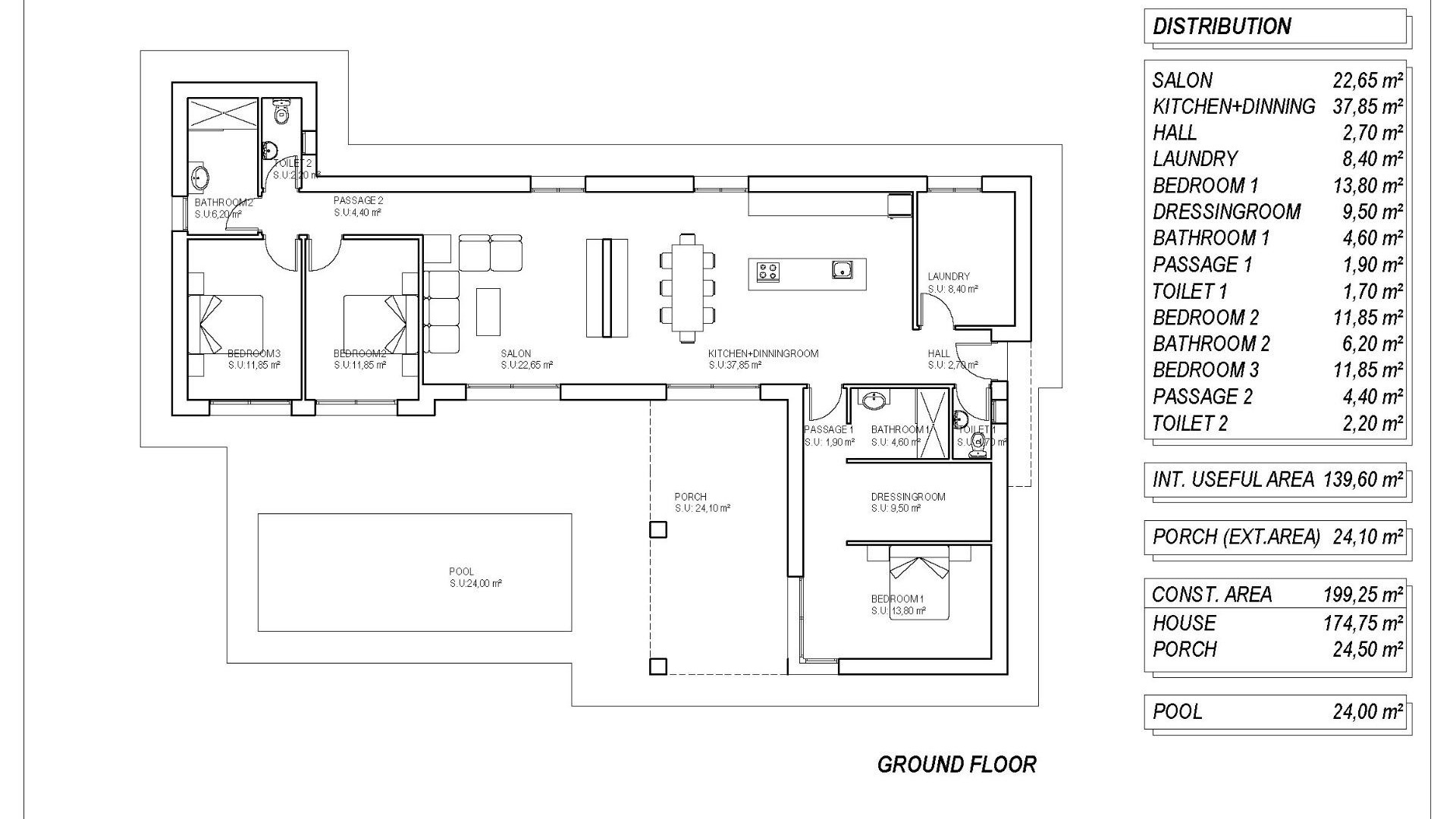 New Build - Detached Villa - Pinoso - Campo