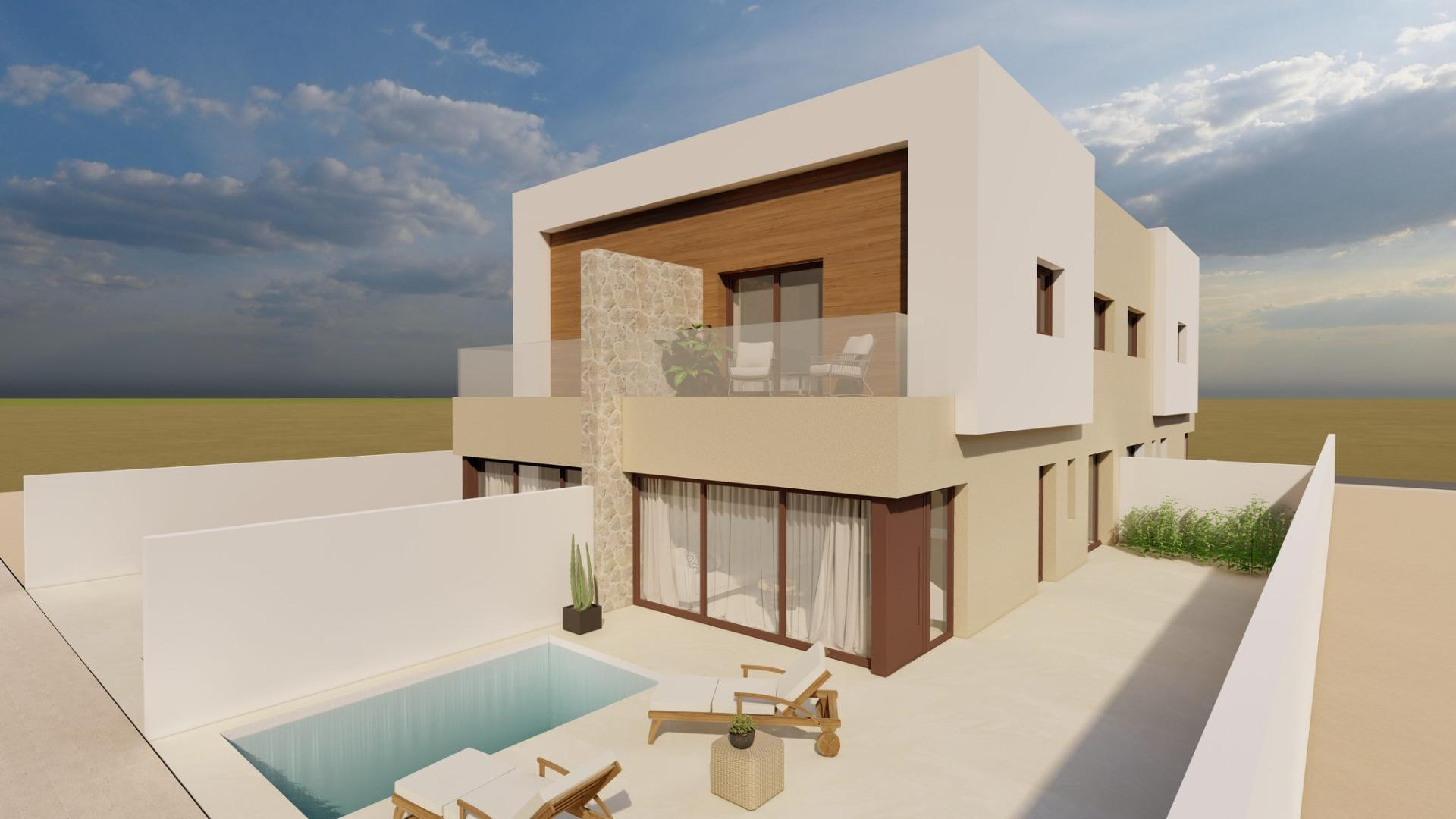 New Build - Doppelhaushälfte - San Javier - Santiago De La Ribera