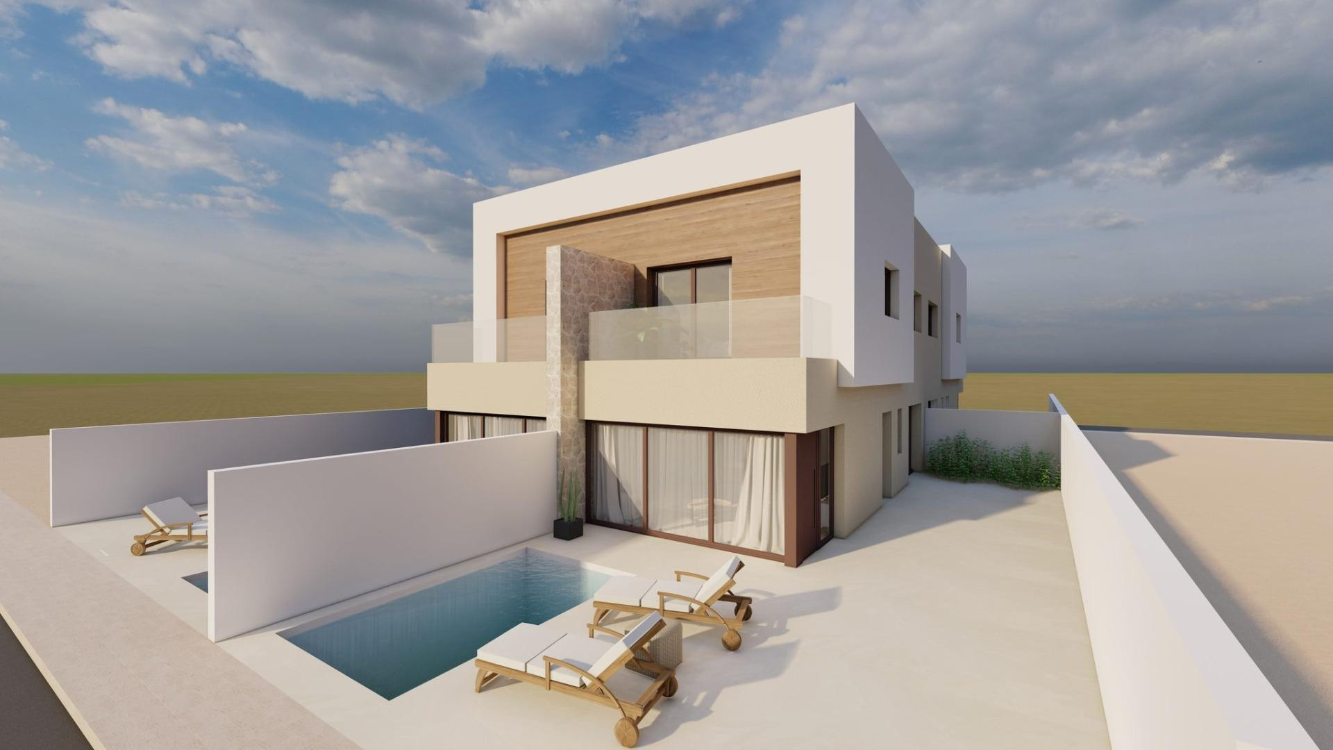 New Build - Двухквартирный дом - San Javier - pueblo