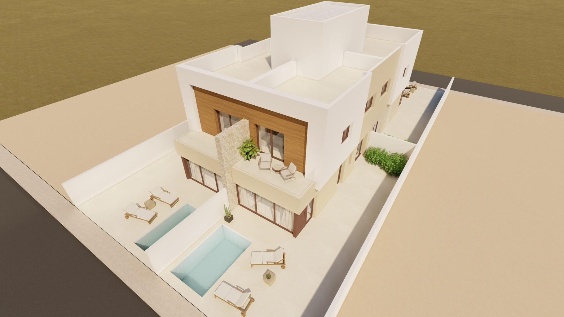 New Build - Двухквартирный дом - San Javier - Santiago De La Ribera
