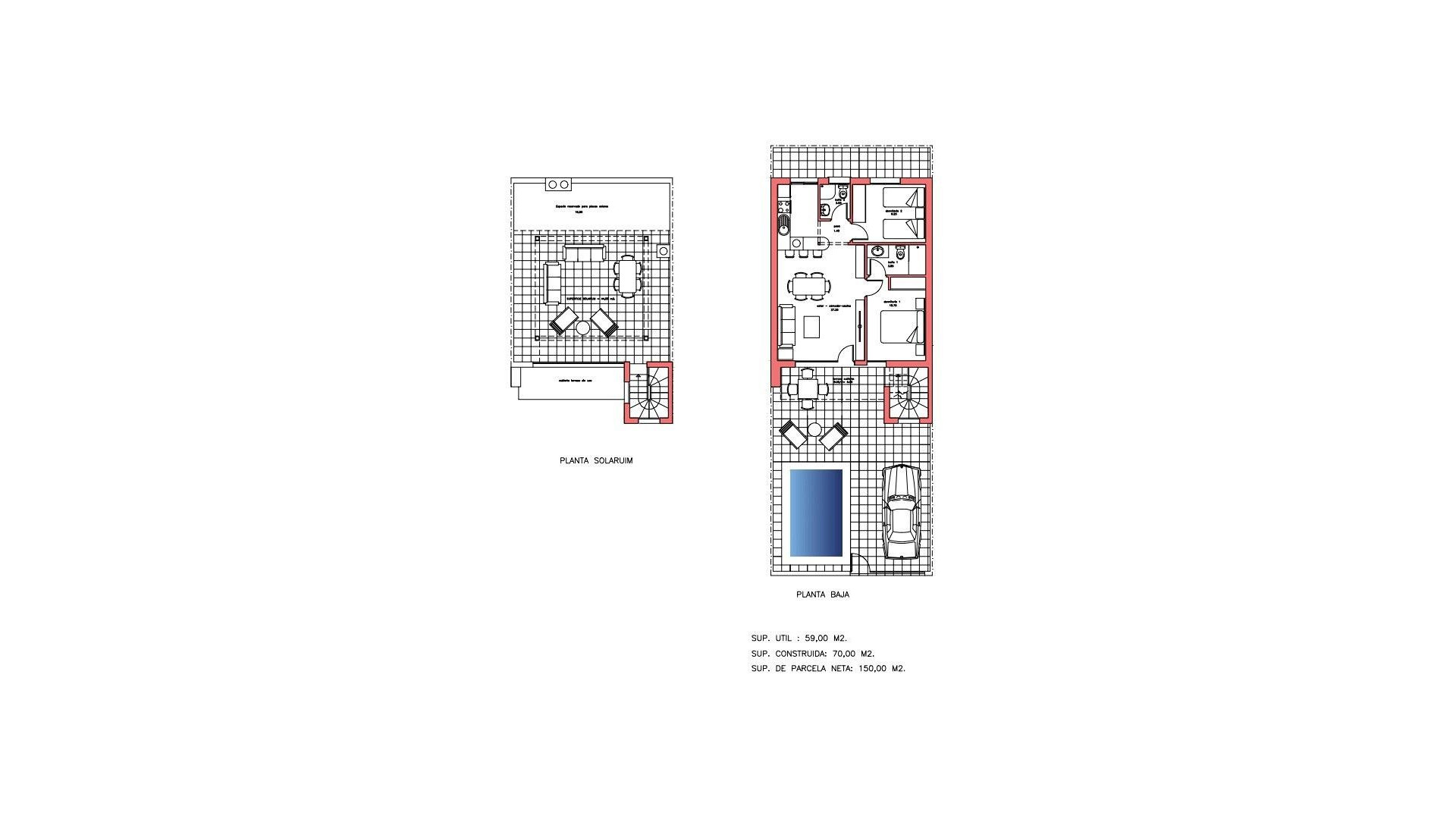 New Build - Таунхаус - Fuente Alamo de Murcia - La Pinilla