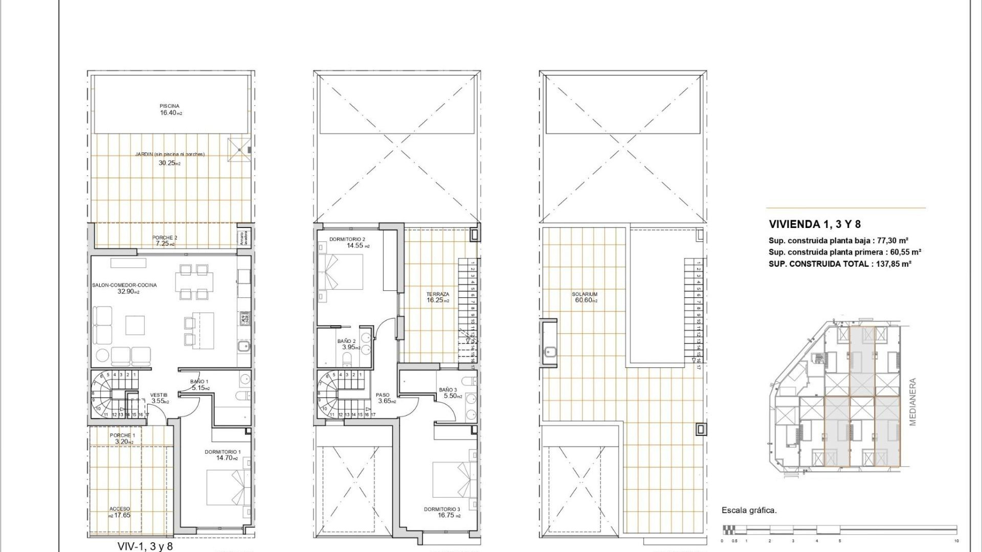New Build - Таунхаус - San Javier - pueblo