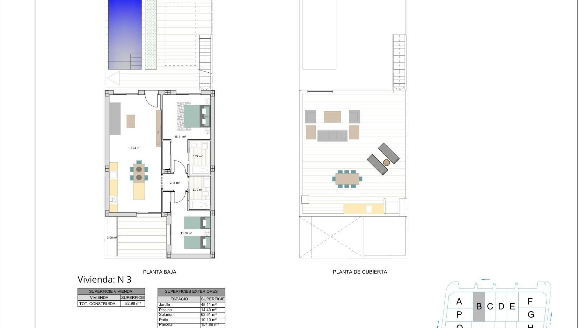 New Build - Таунхаус - Torre Pacheco - El Alba