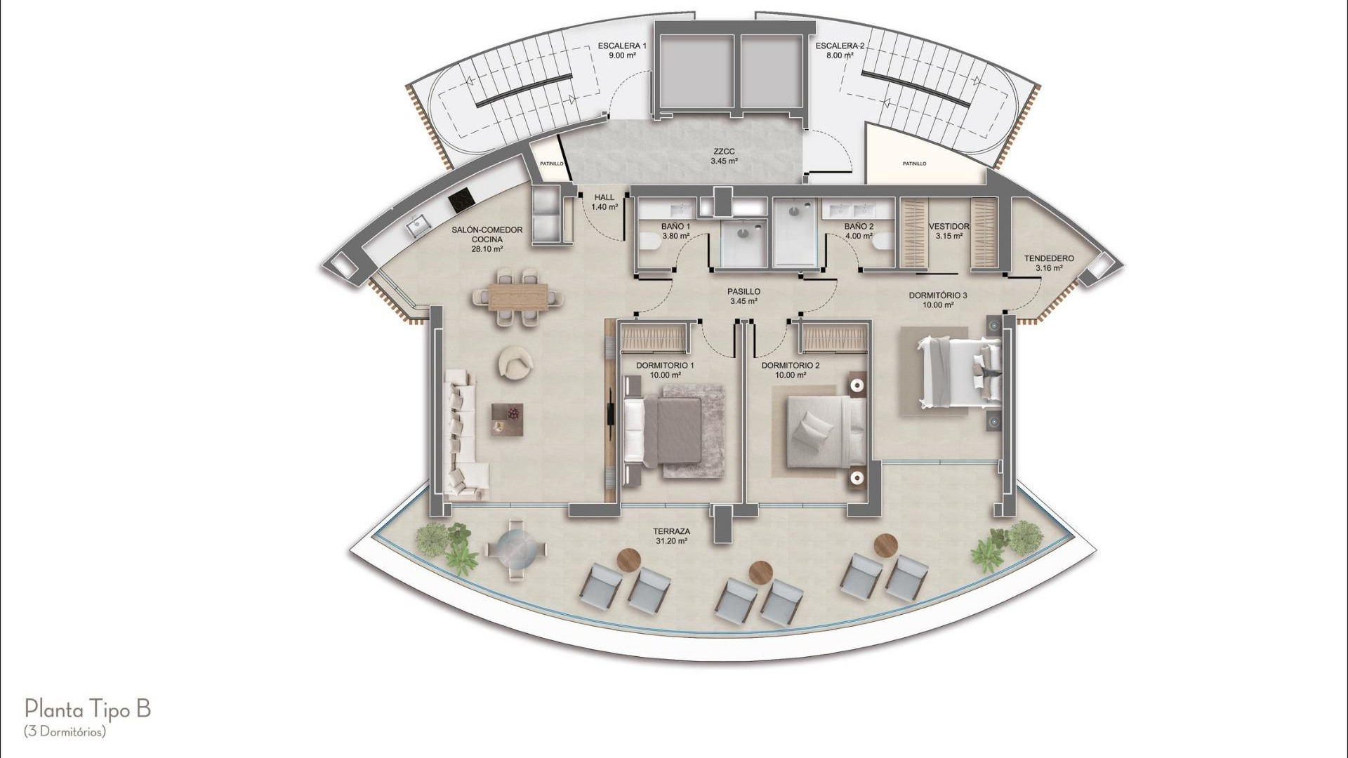 Nieuwbouw - Apartment - Calpe - Playa Cantal Roig