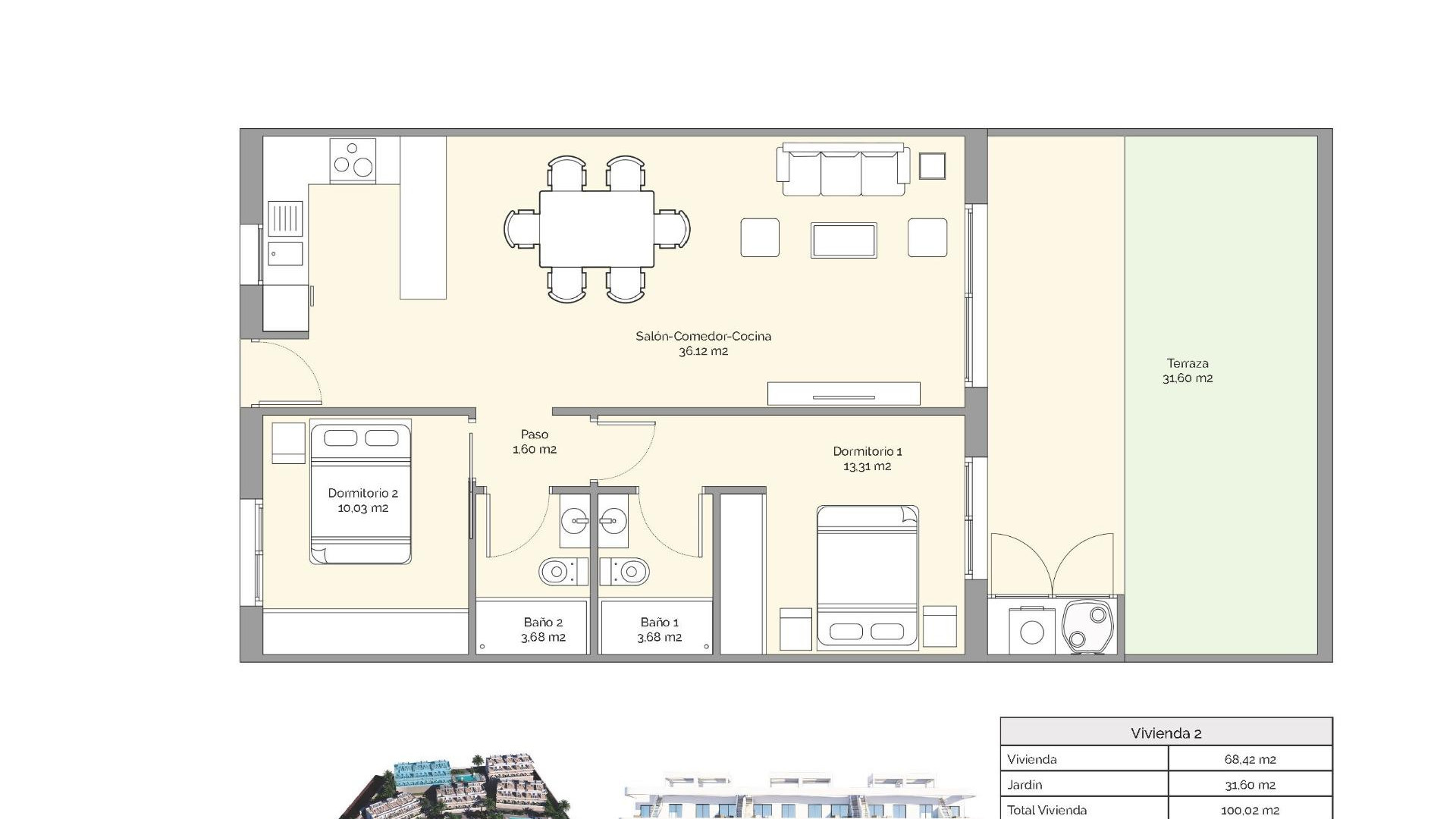 Nieuwbouw - Apartment - Finestrat - Puig Campana Golf