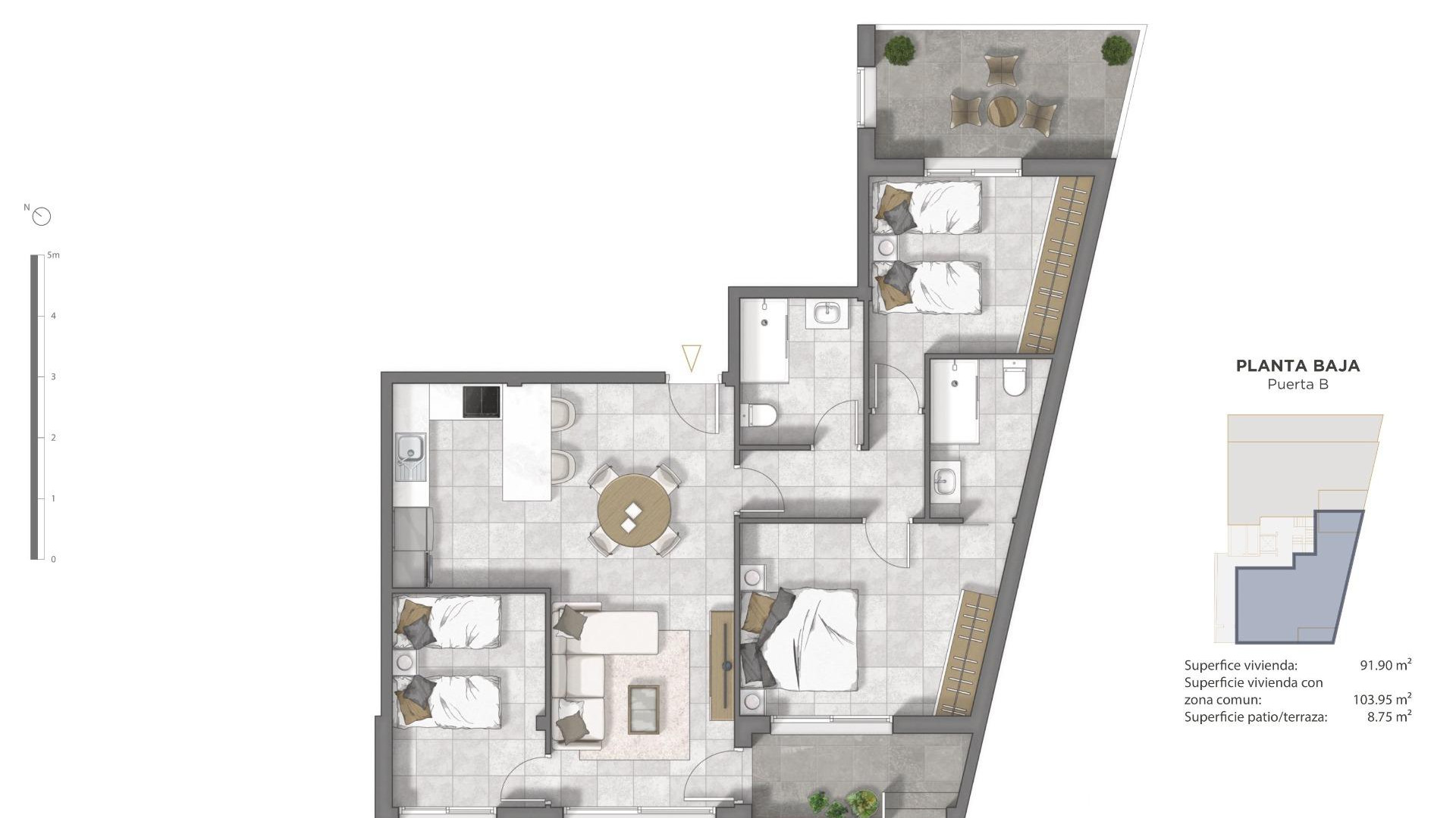 Nieuwbouw - Apartment - Guardamar del Segura - Pueblo