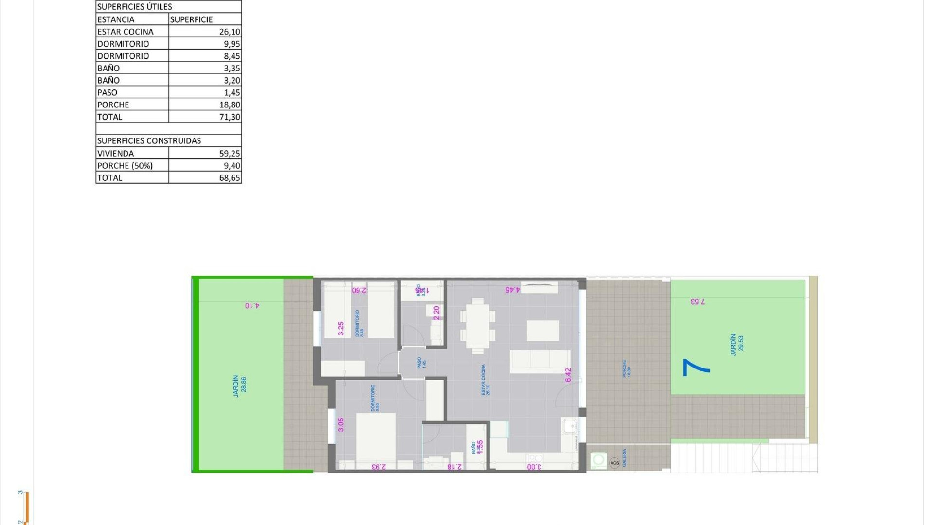 Nieuwbouw - Bungalow - Pilar de La Horadada - pueblo