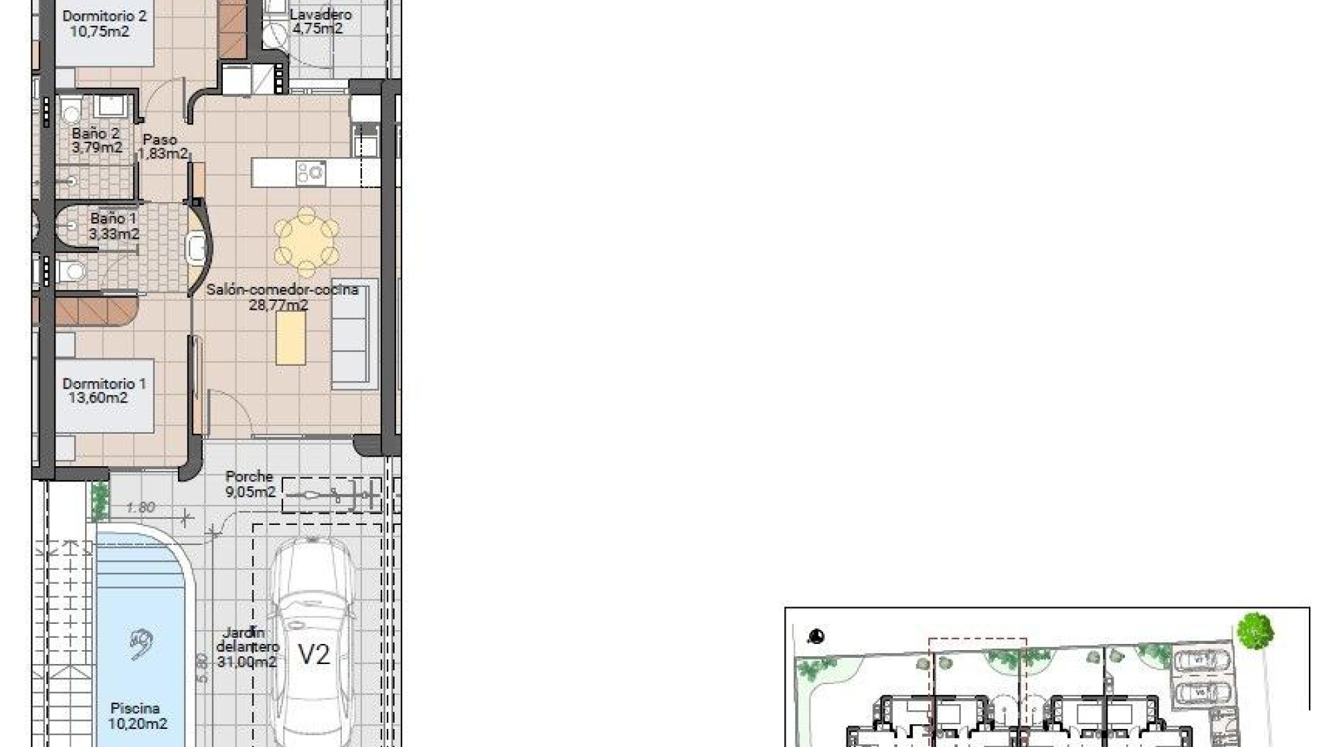 Nieuwbouw - Bungalow - Pilar de La Horadada - pueblo