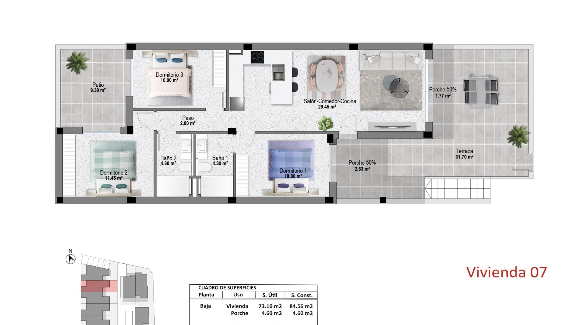 Nieuwbouw - Bungalow - Pilar de La Horadada - pueblo