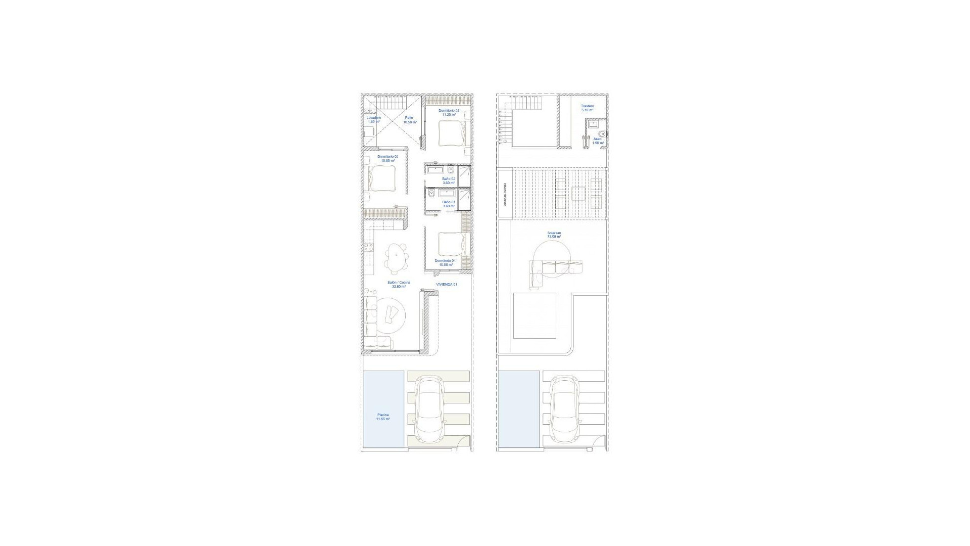 Nieuwbouw - Herenhuis - San Pedro del Pinatar - Pueblo