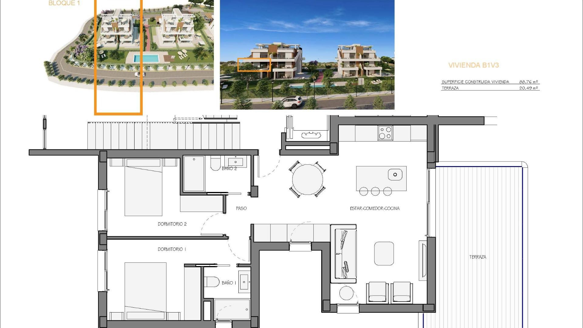 Nouvelle construction - Apartment - Fuente Alamo de Murcia - Hacienda del Alamo