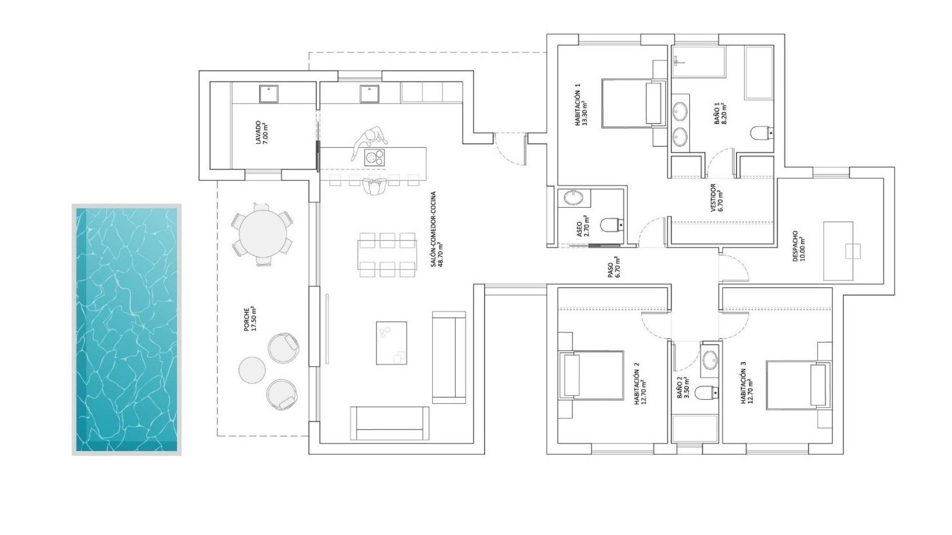 Nouvelle construction - Detached Villa - Monforte del Cid - La Capitana