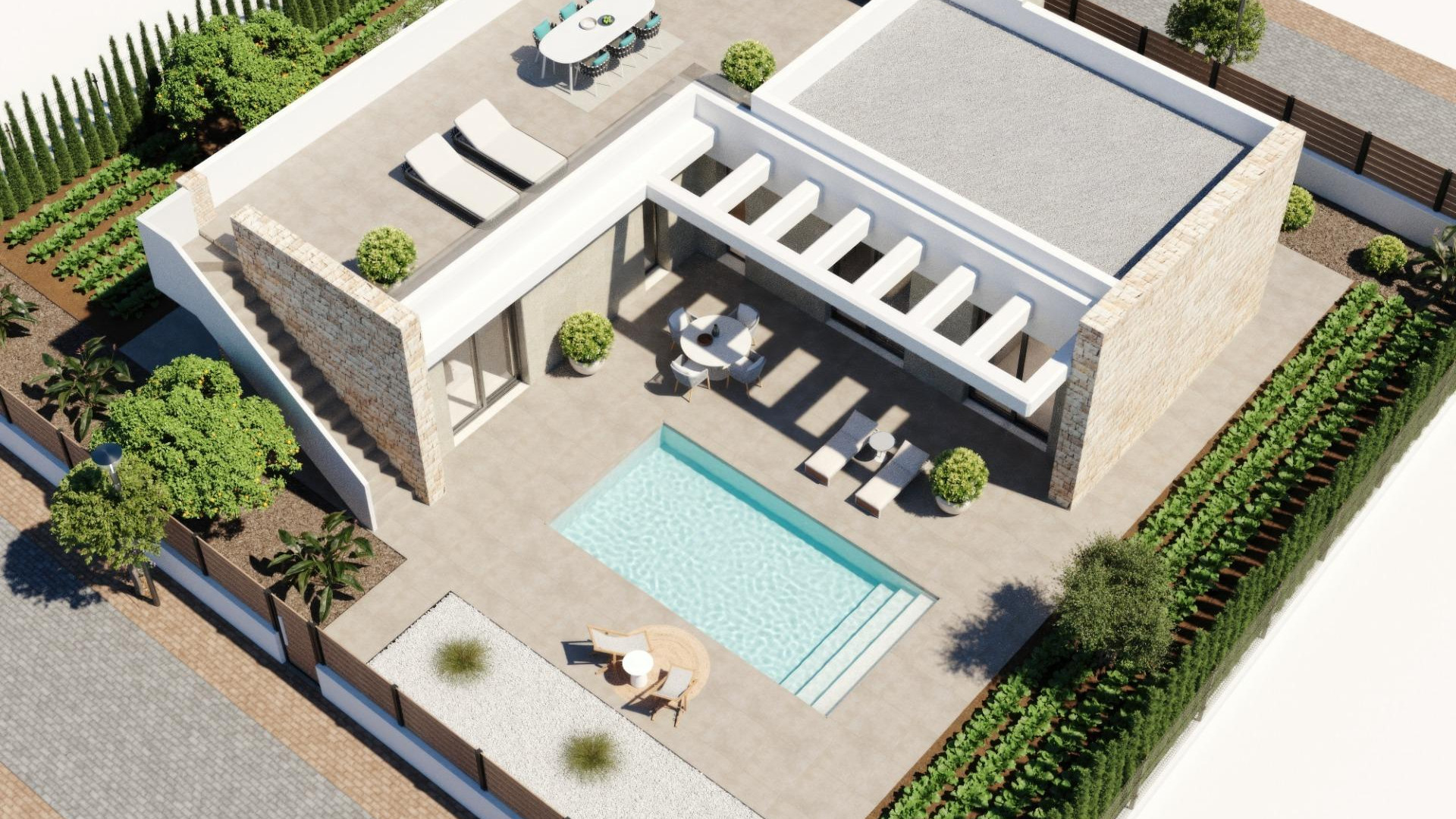 Nowa konstrukcja - Detached Villa - Fuente Alamo de Murcia - Hacienda del Alamo