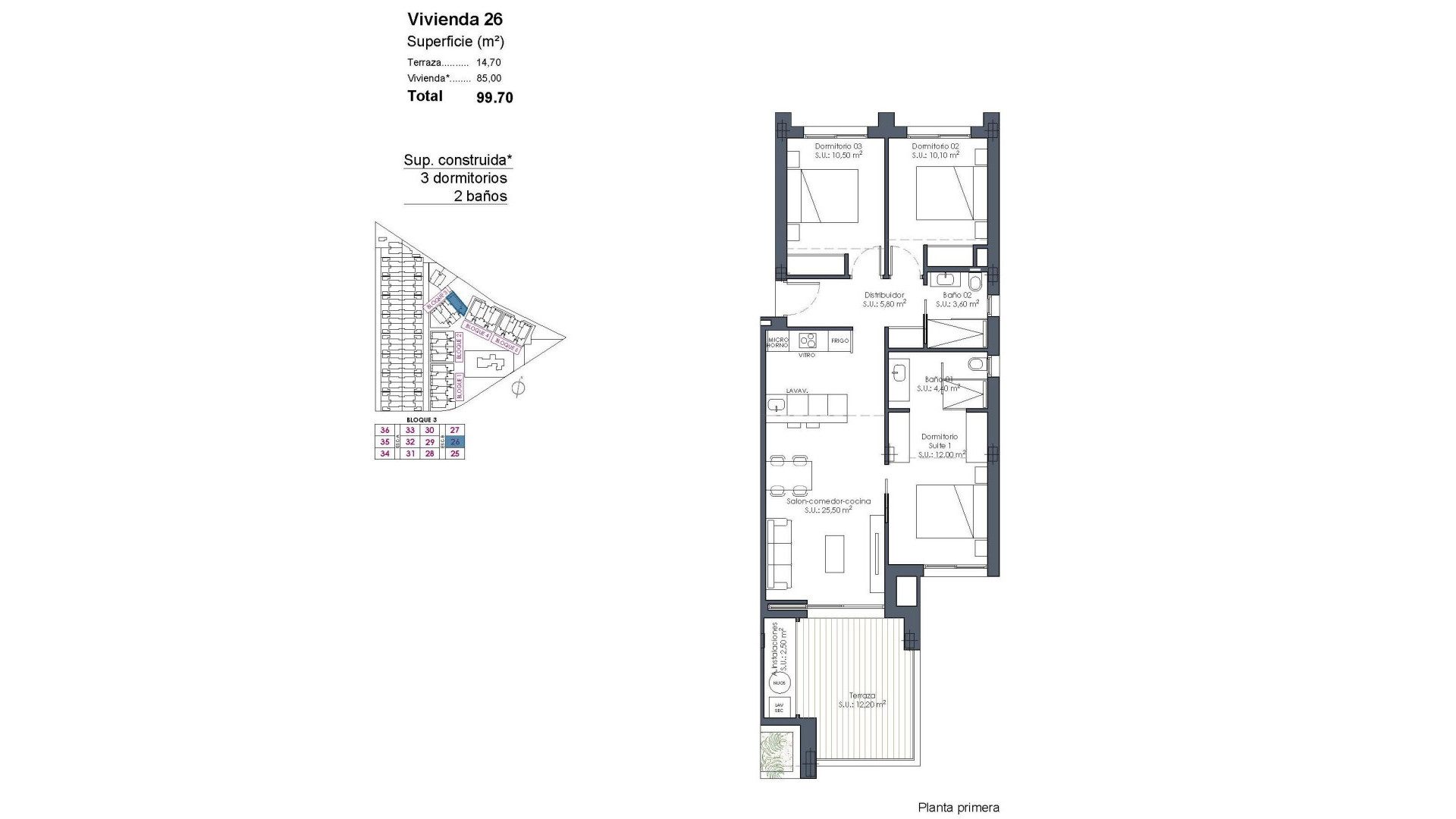 Obra Nueva - Apartment - Los Alcazares - Serena Golf