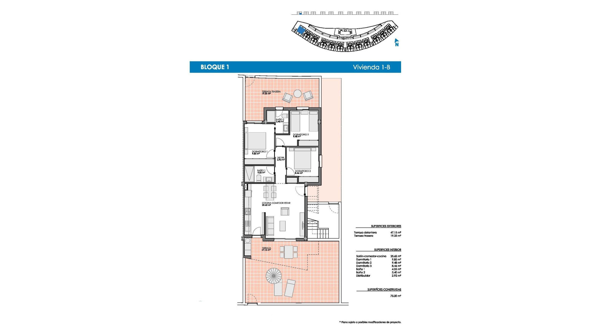 Obra Nueva - Bungalow - Pilar de La Horadada - Lo Romero Golf