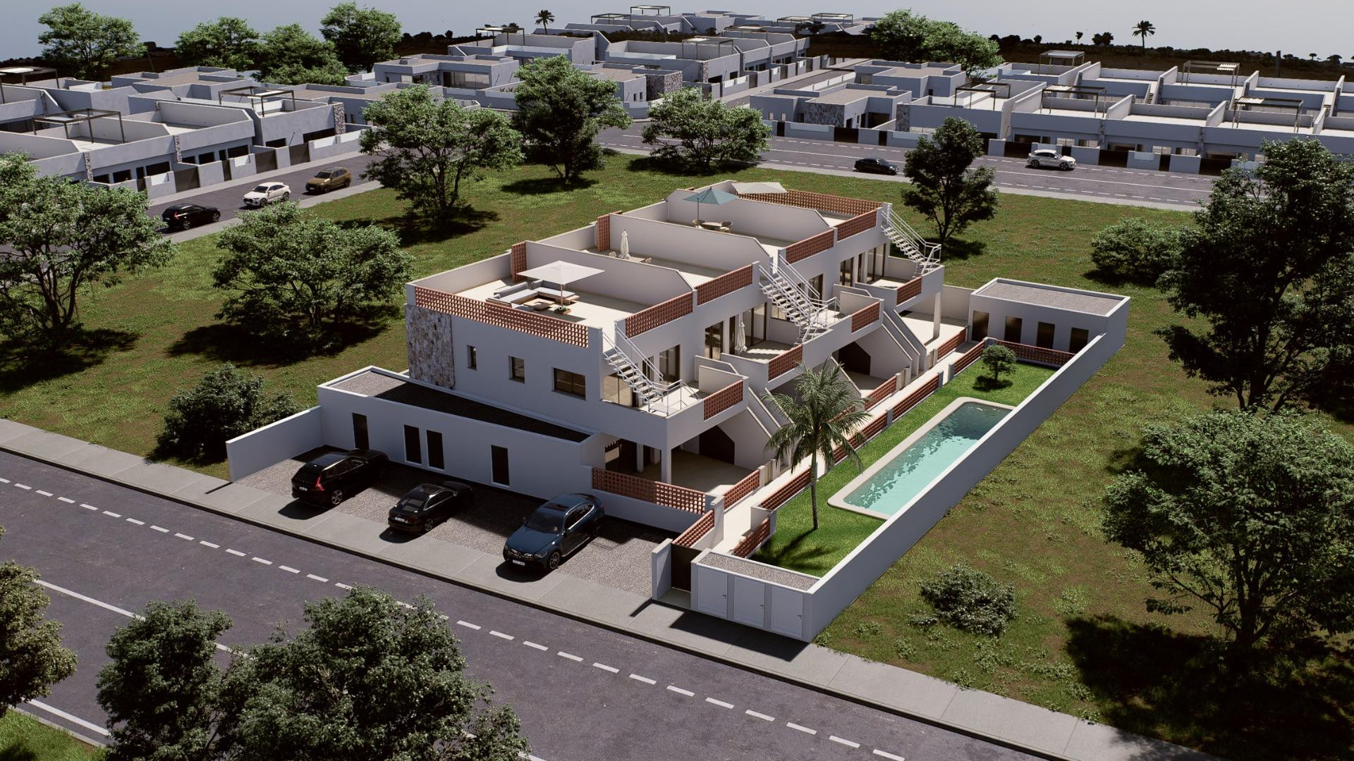Obra Nueva - Bungalow - Pilar de La Horadada - Parque del Mediterraneo