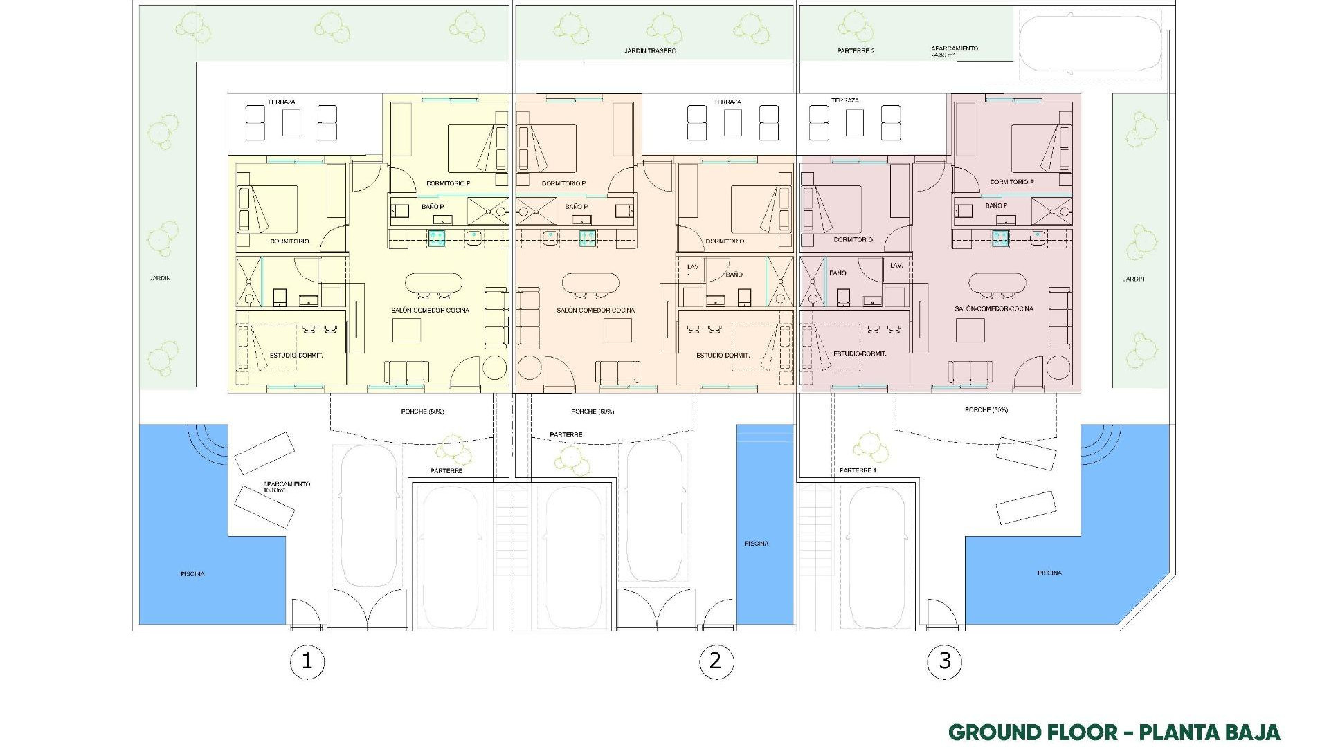 Obra Nueva - Bungalow - Pilar de La Horadada - parques de Andromeda