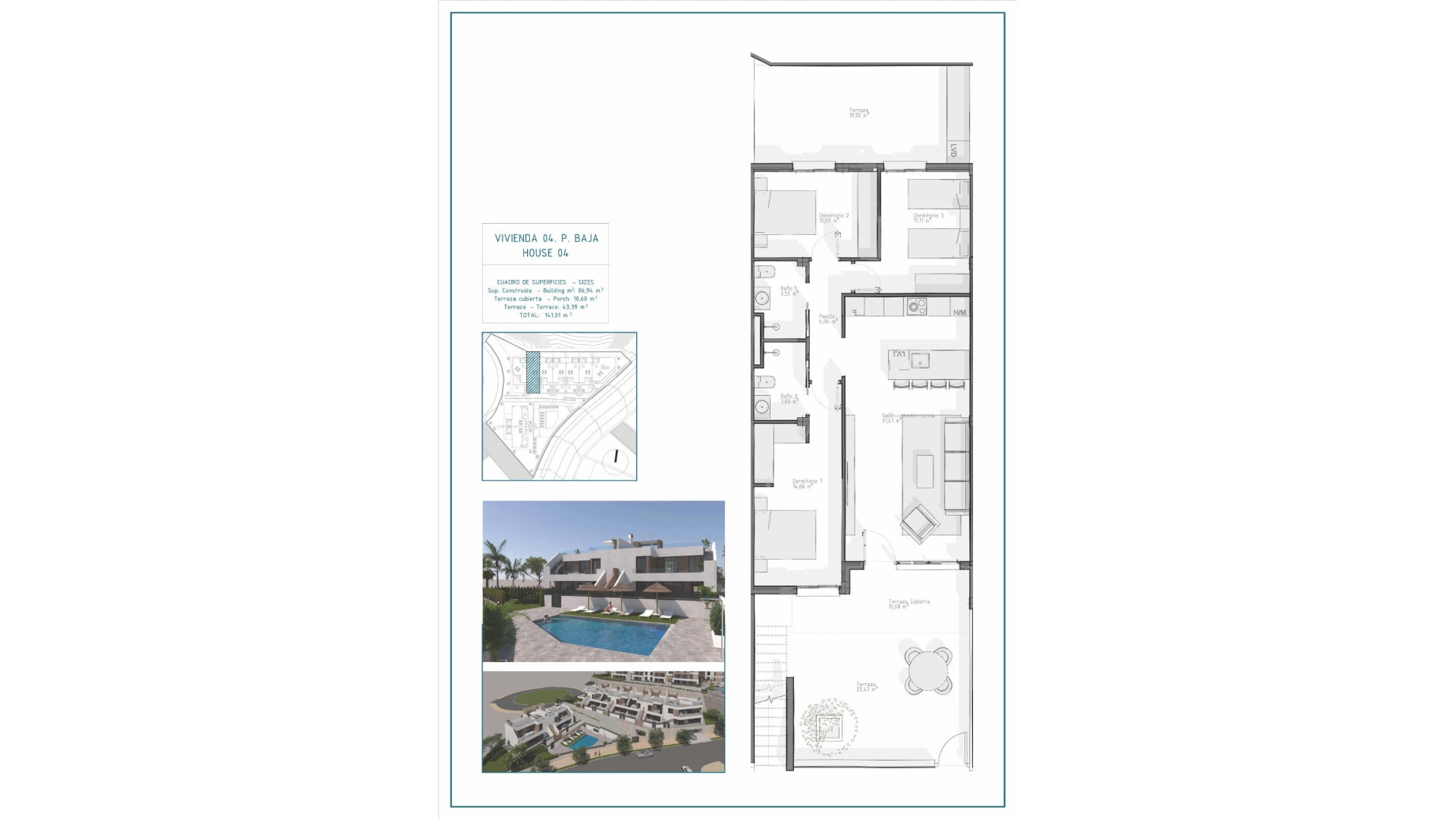 Obra Nueva - Bungalow - Vera - Pueblo Salinas