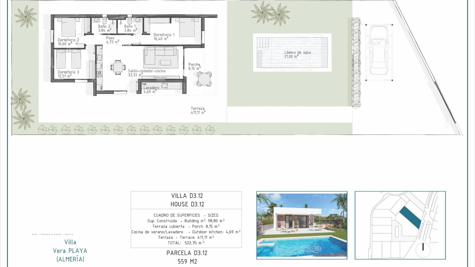 Obra Nueva - Detached Villa - Vera - Pueblo Salinas