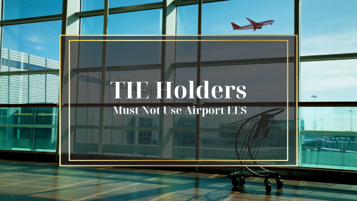 Do TIE card holders have to use the new EES machines at Alicante Airport?